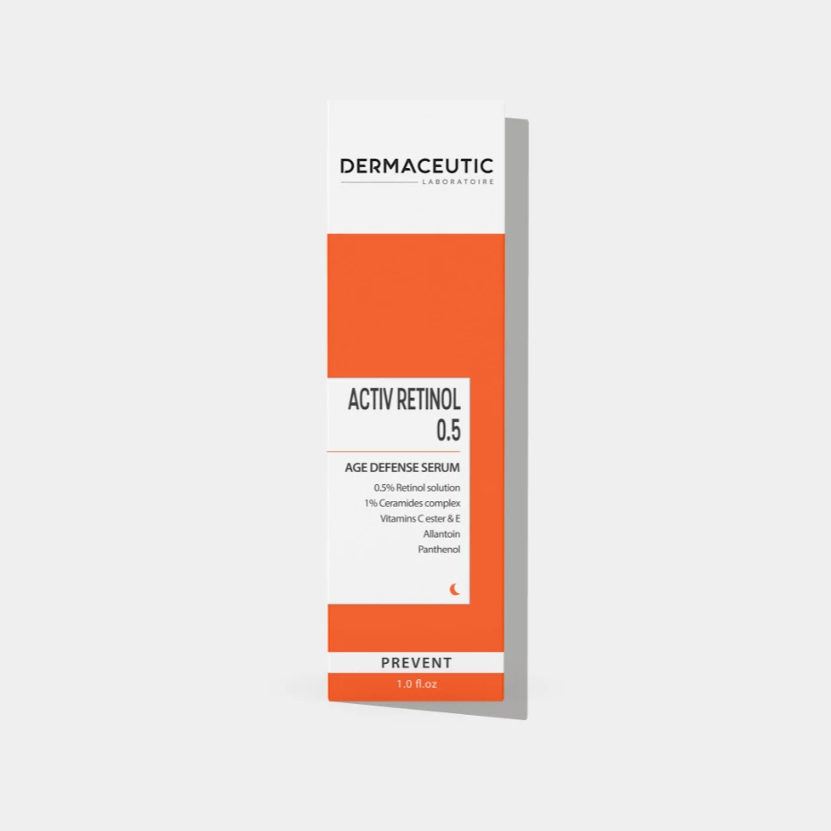 Dermaceutic Activ Retinol 0.5%. Антивозрастная ночная сыворотка с комплексом ретинола, церамидов и витаминов